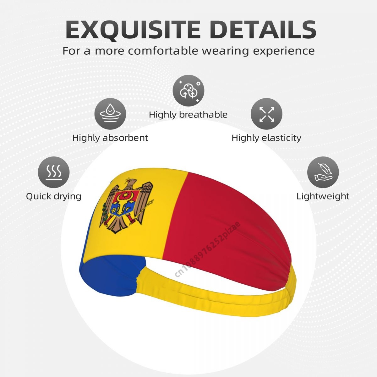 1pcs Moldova Flag Men Women Ba – Yoga Fitness Band recenzja i cena