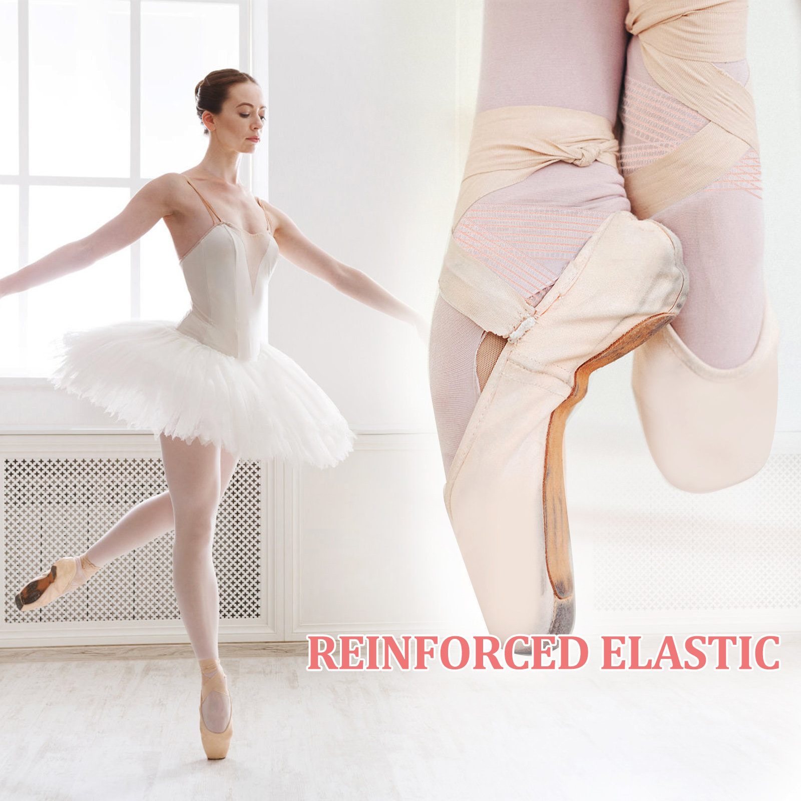 2Pcs Ballet Pointe Shoes Invis – Stretch Strap Yoga recenzja i cena