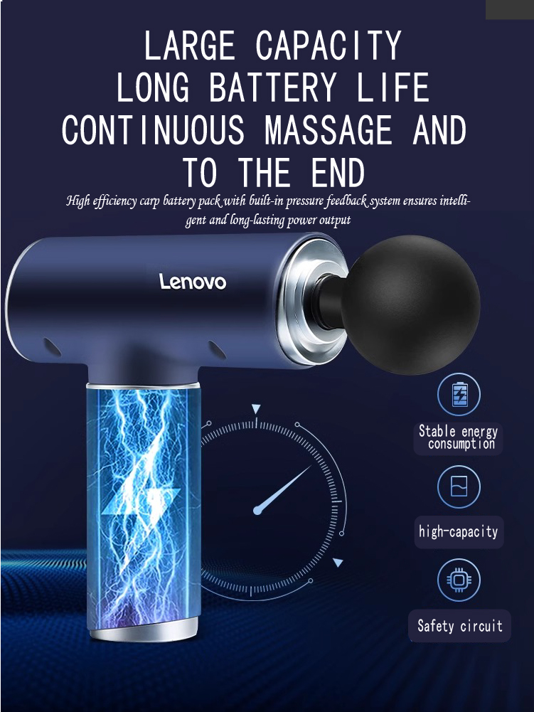 Lenovo 6 Heads Fascia Gun Prof – Vibration Massage Gun recenzja i cena