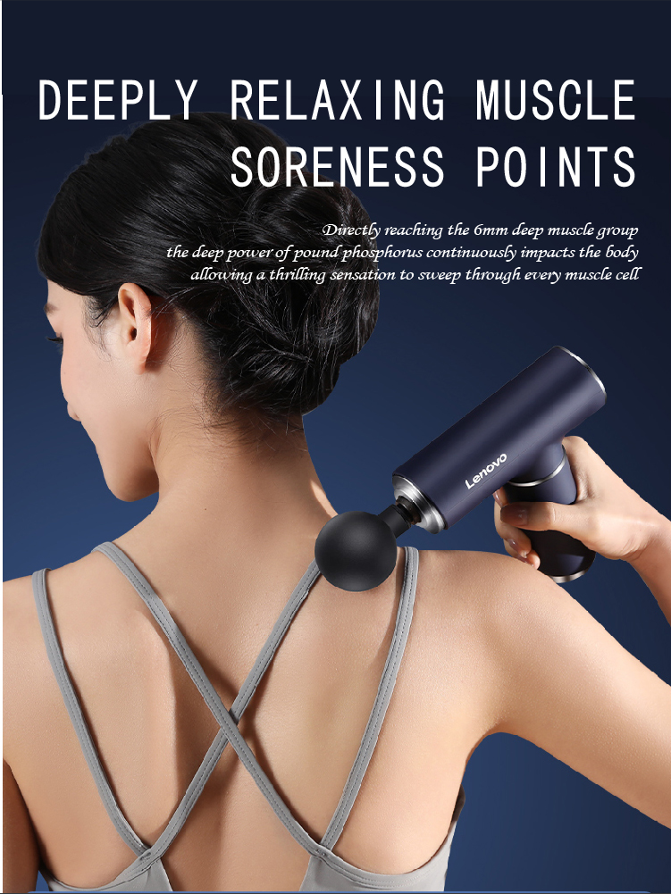 Lenovo 6 Heads Fascia Gun Prof – Vibration Massage Gun recenzja i cena