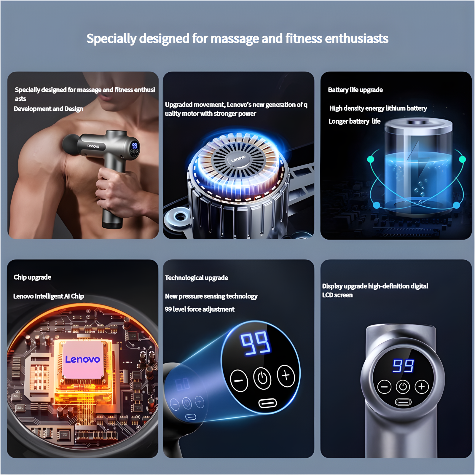 Lenovo N2 N3 Muscle Relaxation – Vibration Massage Gun recenzja i cena