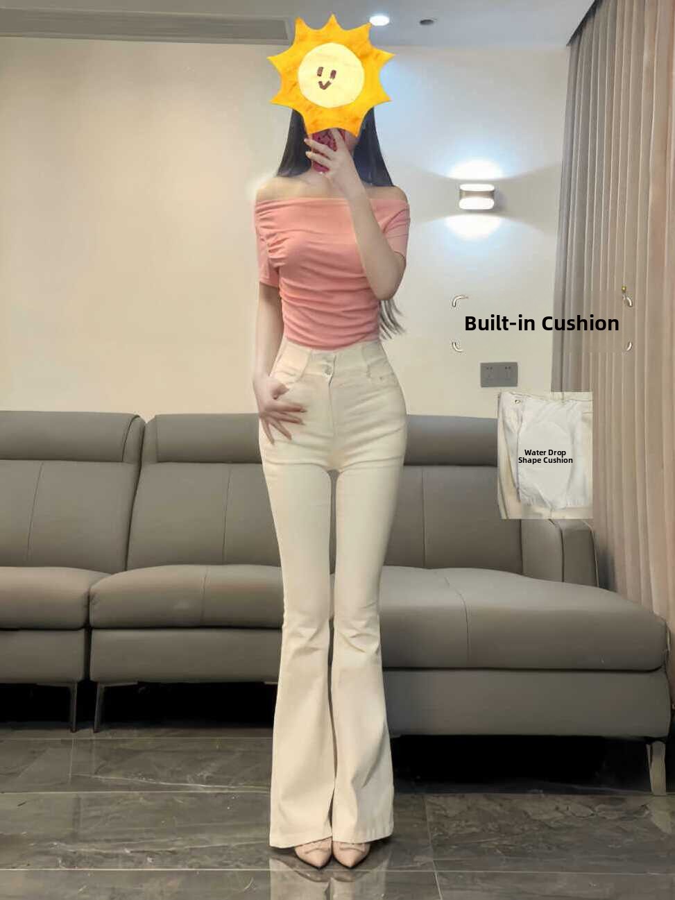 High Waist Bell Bot Jeans Wome – Hip Thrust Pad recenzja i cena