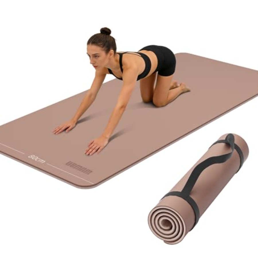 Wide Yoga Mat 80cm Non Slip Ex – Yoga Fitness Resiliation recenzja i cena