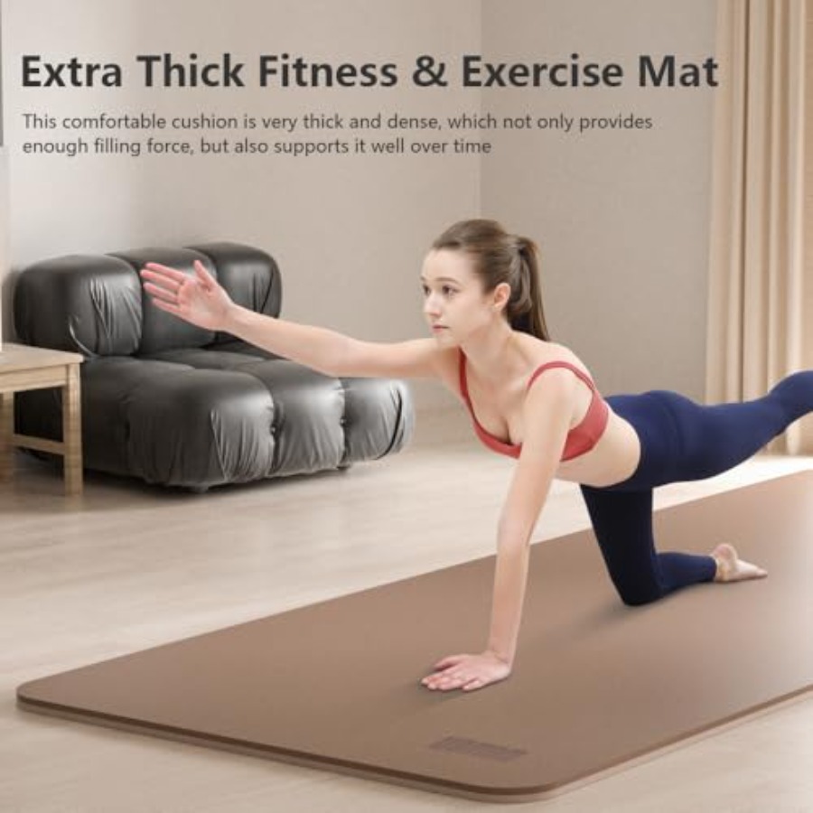 Wide Yoga Mat 80cm Non Slip Ex – Yoga Fitness Resiliation recenzja i cena